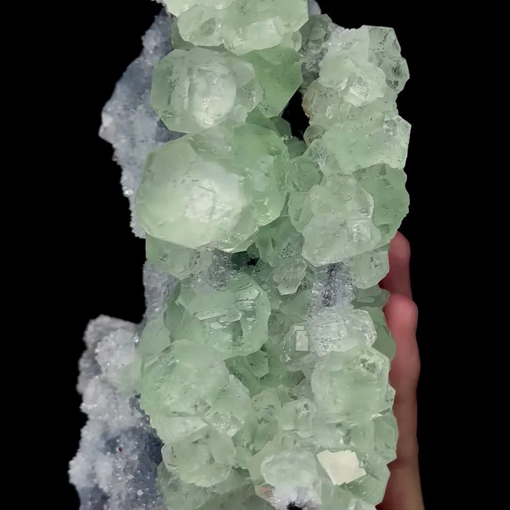 Natural Green Spherical Fluorite and Crystal Mineral Specimen,High Quality Specimen,FUJIAN,CHINA(172*108*75mm) - image 2