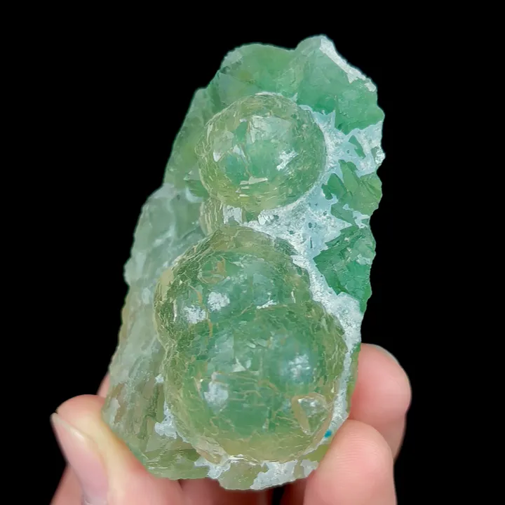 Natural Green Spherical Fluorite, Mineral Specimen:Henan,China (65*40*25MM) - image 3