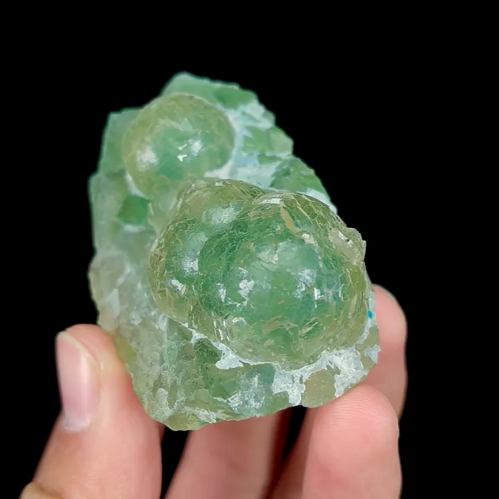 Natural Green Spherical Fluorite, Mineral Specimen:Henan,China (65*40*25MM) - image 4