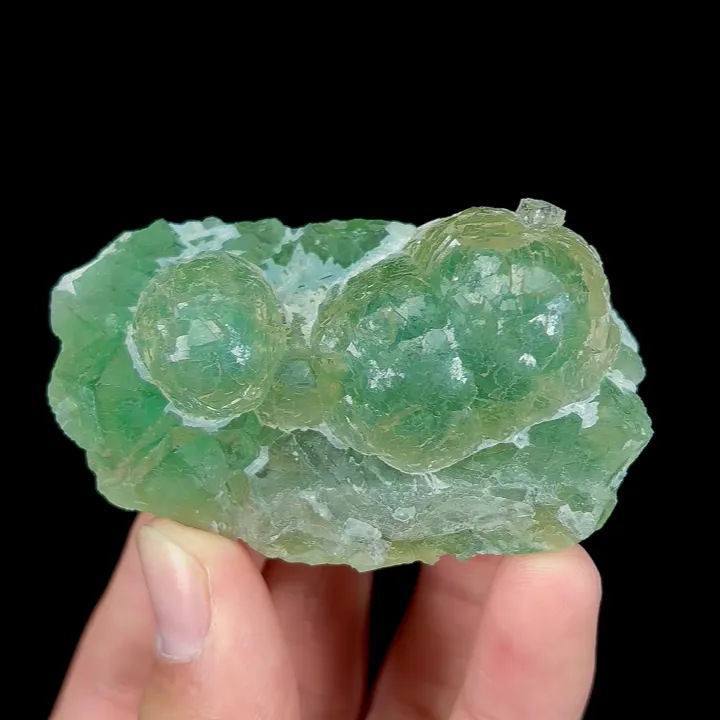 Natural Green Spherical Fluorite, Mineral Specimen:Henan,China (65*40*25MM) - image 5