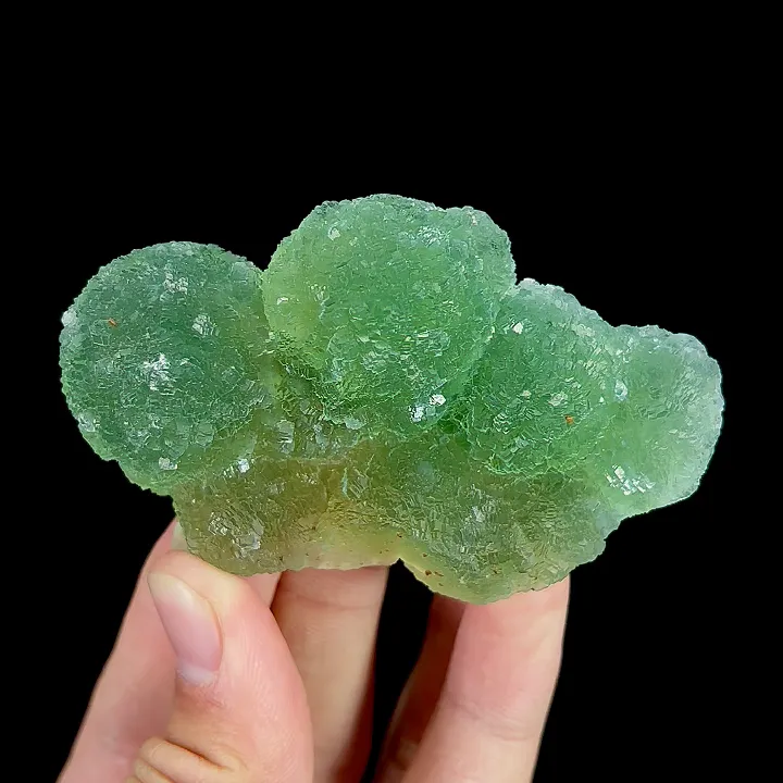 Natural Green Spherical Fluorite, Mineral Specimen:Henan,China (80*45*25MM) - image 5