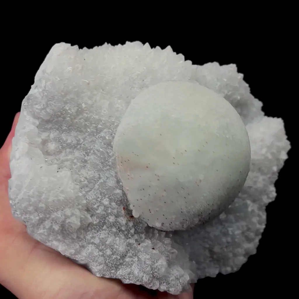 Natural Green Spherical Fluorite Mineral Specimen,High Quality Specimen,FUJIAN,CHINA(144*123*85mm) - image 2