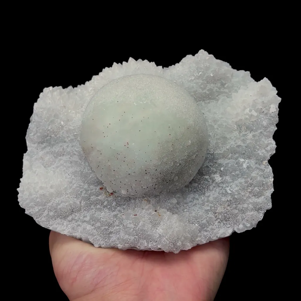 Natural Green Spherical Fluorite Mineral Specimen,High Quality Specimen,FUJIAN,CHINA(144*123*85mm) - image 4
