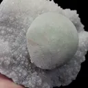 Natural Green Spherical Fluorite Mineral Specimen,High Quality Specimen,FUJIAN,CHINA(144*123*85mm) - image 3