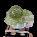 Natural Green Spherical Fluorite, Mineral Specimen:Zhejiang,China (65*65*40MM) - image 4