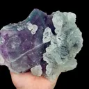 Natural Green Stepped and Purple Octahedral Fluorite Mineral Specimen,High Quality Specimen,ZHEJIANG,CHINA(200*157*48mm) - image 3