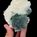 Natural Green Stepped Fluorite and Calcite Mineral Specimen,High Quality Specimen,XIANGHUALING,HUNAN,CHINA(90*83*72mm) - image 2
