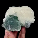 Natural Green Stepped Fluorite and Calcite Mineral Specimen,High Quality Specimen,XIANGHUALING,HUNAN,CHINA(90*83*72mm) - image 1
