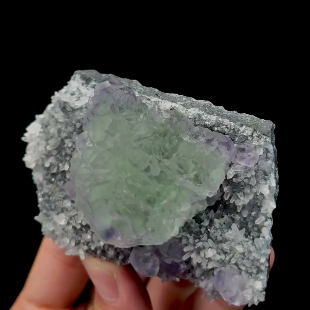 Natural Green Stepped Fluorite and Crystal Mineral Specimen,High Quality Specimen,FUJIAN,CHINA(80*50*43mm) - image 3