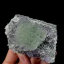 Natural Green Stepped Fluorite and Crystal Mineral Specimen,High Quality Specimen,FUJIAN,CHINA(80*50*43mm) - image 3