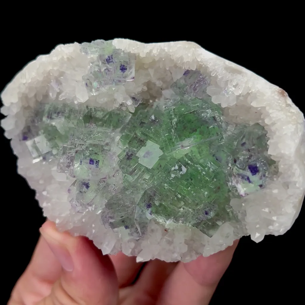 Natural Green Stepped Fluorite and Crystal Mineral Specimen,High Quality Specimen,FUJIAN,CHINA(92*63*30mm) - image 2