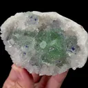 Natural Green Stepped Fluorite and Crystal Mineral Specimen,High Quality Specimen,FUJIAN,CHINA(92*63*30mm) - image 2