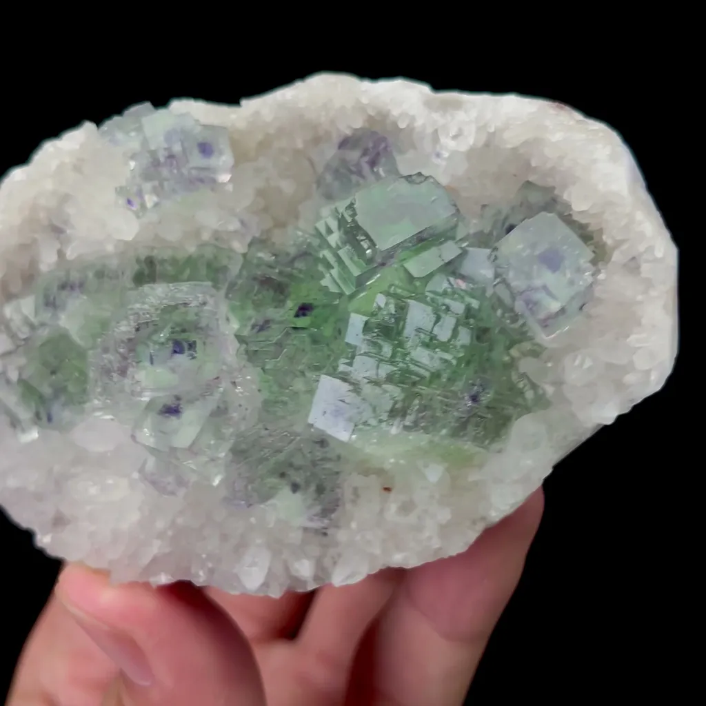 Natural Green Stepped Fluorite and Crystal Mineral Specimen,High Quality Specimen,FUJIAN,CHINA(92*63*30mm) - image 3