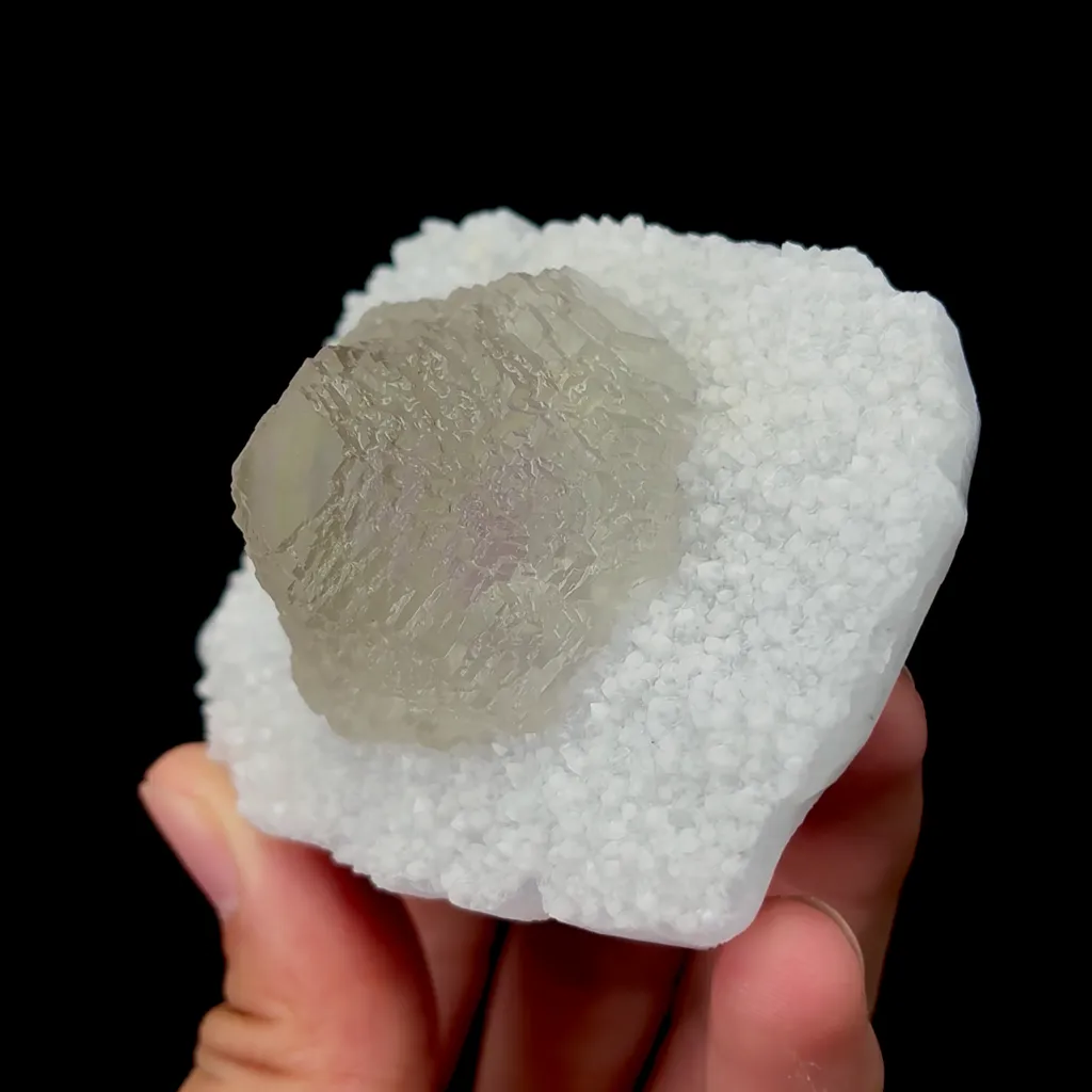 Natural Green Stepped Fluorite and Quartz Mineral Specimen,High Quality Specimen,FUJIAN,CHINA(76*58*41mm) - image 2
