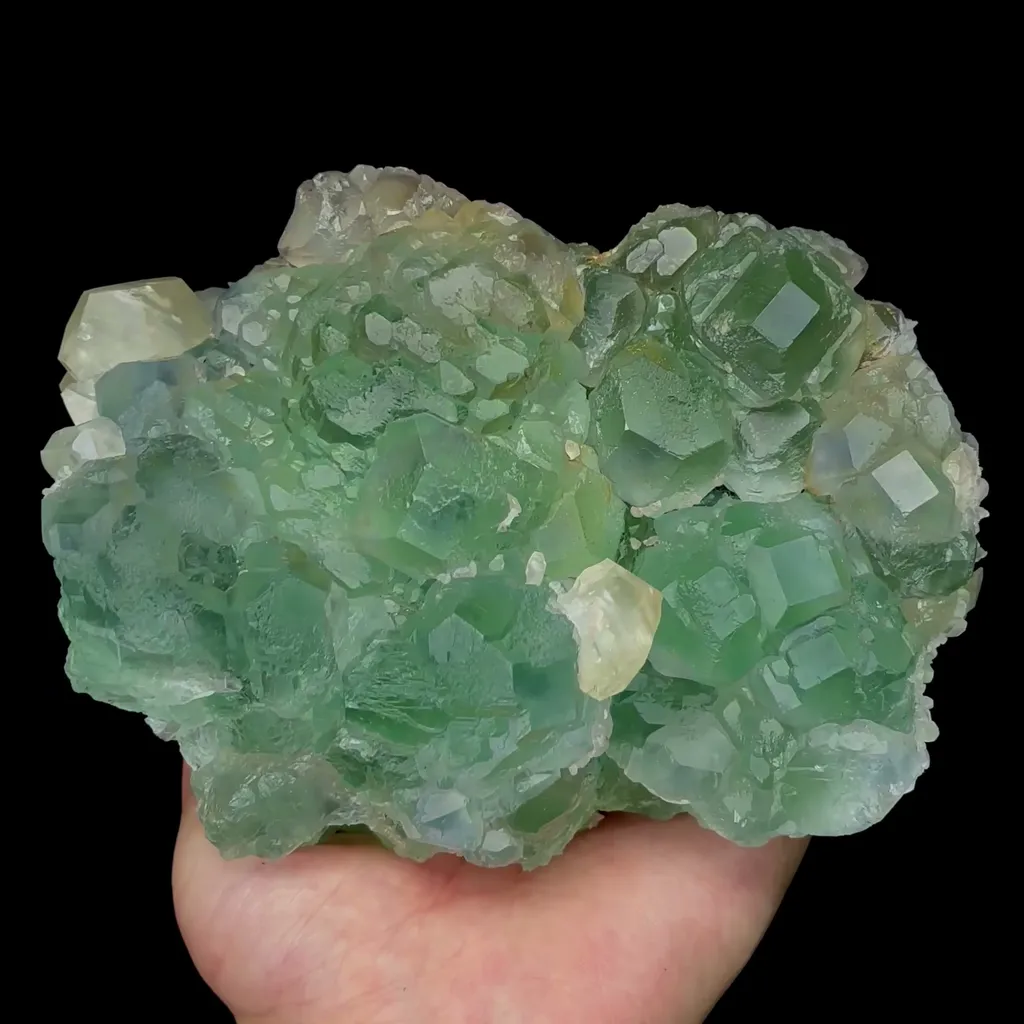 Natural Green Stepped Fluorite Mineral Specimen,High Quality Specimen,FUJIAN,CHINA(150*120*70mm) image