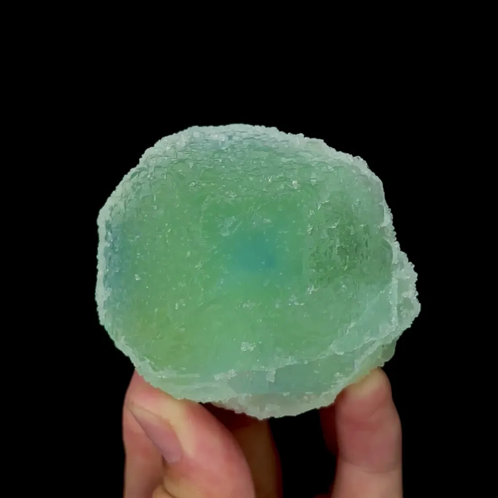 Natural Green Stepped Fluorite Mineral Specimen,High Quality Specimen,FUJIAN,CHINA(66*61*35mm) image