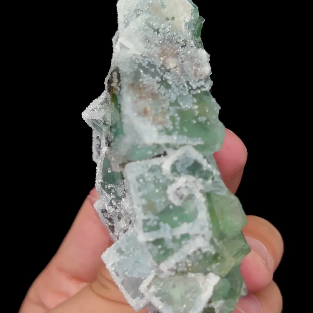 Natural Green Sugar Fluorite and Crystal Mineral Specimen,High Quality Specimen,FUJIAN,CHINA(83*52*32mm) - image 3