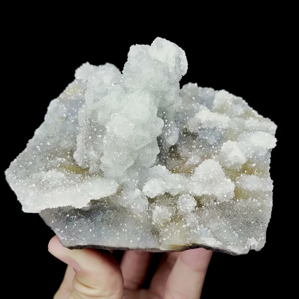 Natural Green Sugar Fluorite and Quartz Mineral Specimen,High Quality Specimen,FUJIAN,CHINA(113*100*70mm) image