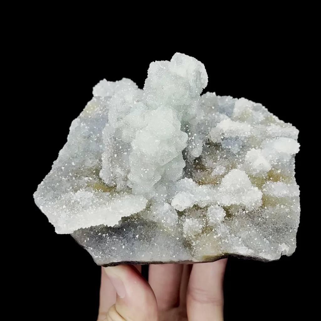 Natural Green Sugar Fluorite and Quartz Mineral Specimen,High Quality Specimen,FUJIAN,CHINA(113*100*70mm) - image 3