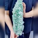 Natural Green Sugar Fluorite comes from Fujian,China 380*120*130MM - image 1