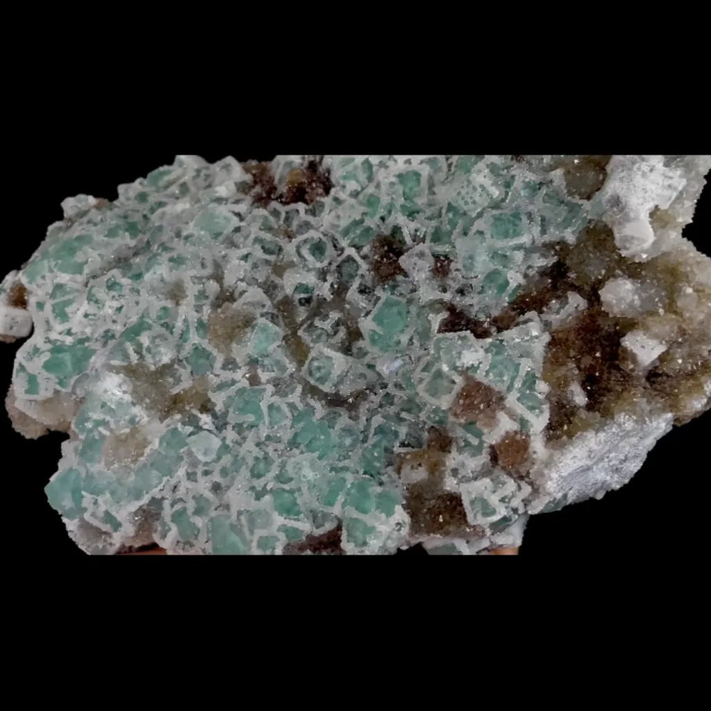 Natural Green Sugar Fluorite, Mineral Specimen:Fujian,China (190*130*80MM) image