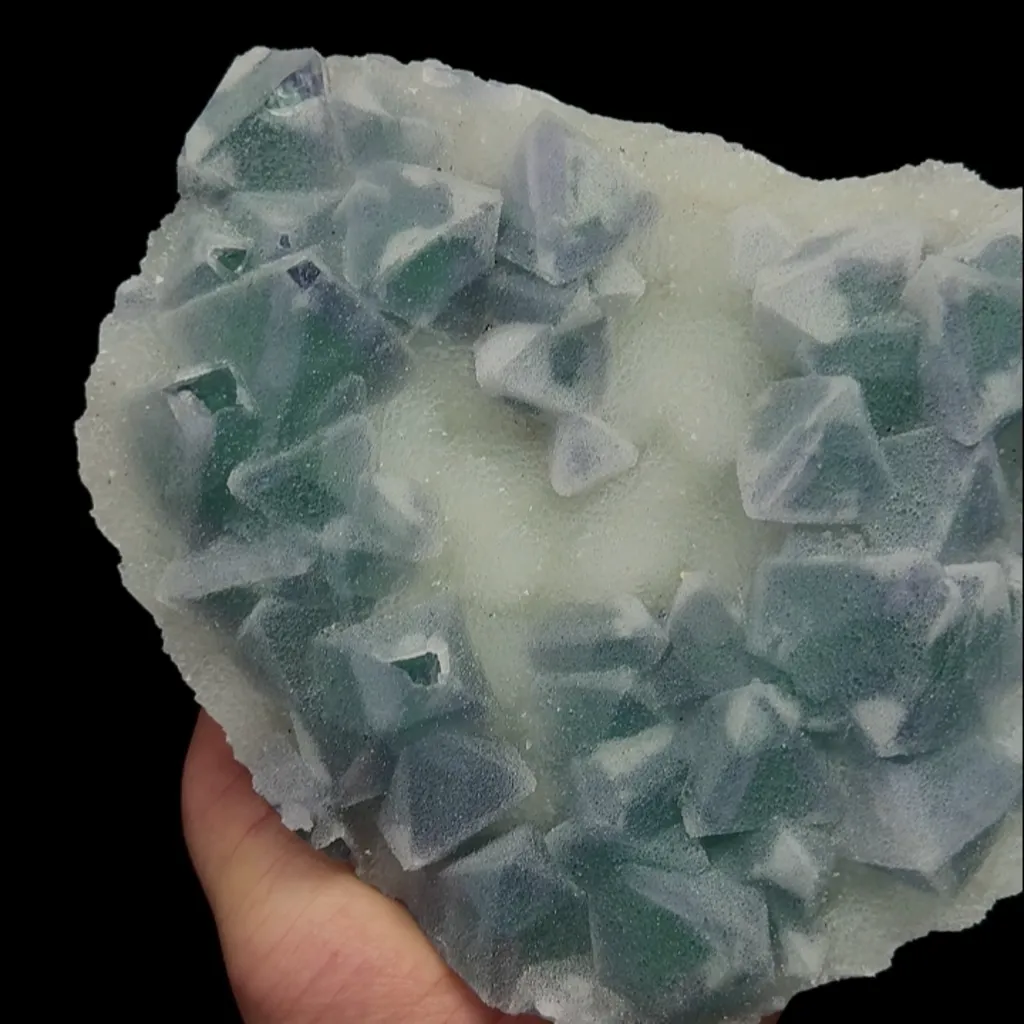 Natural Green Sugar Fluorite, Mineral Specimen:Fujian,China (190*140*50MM) image