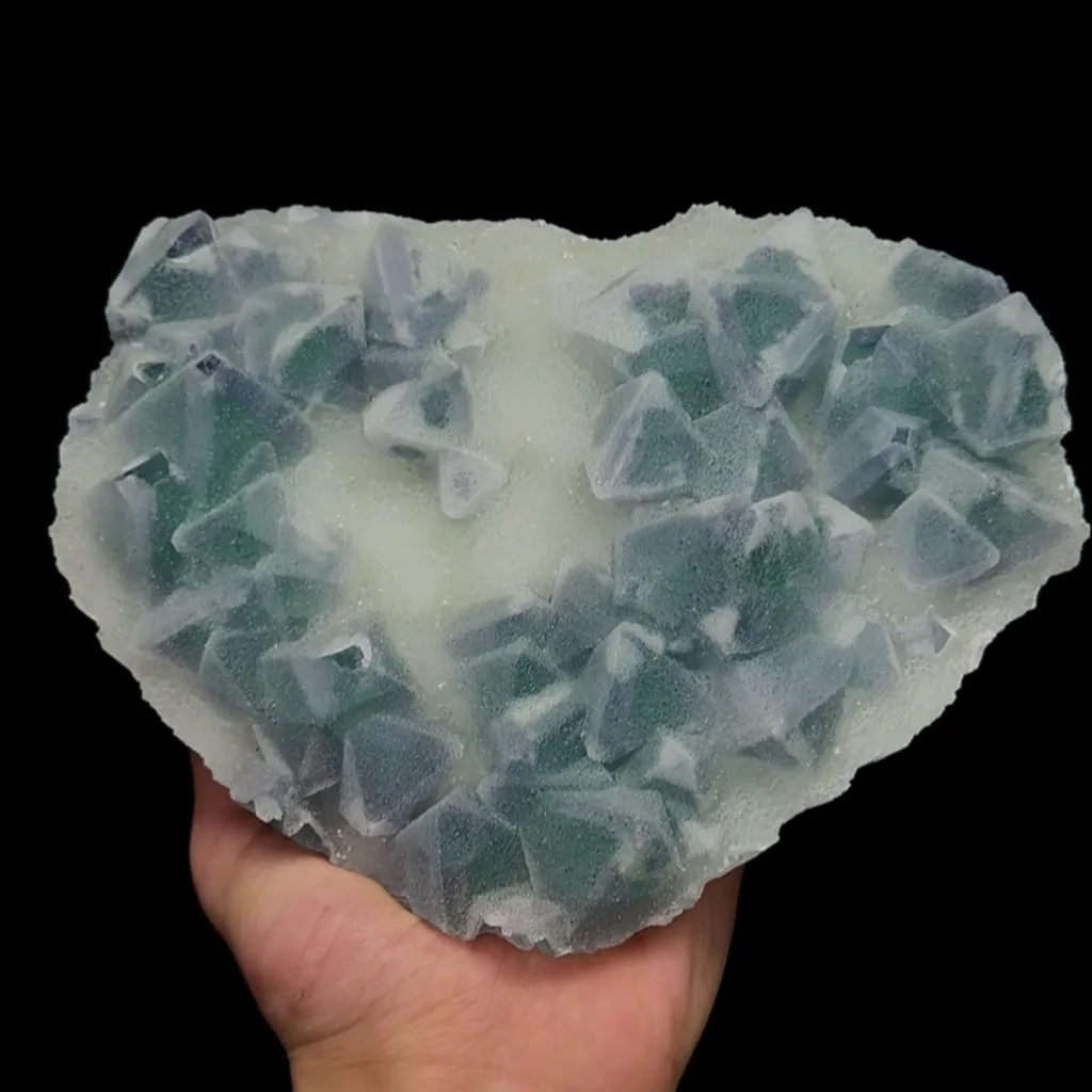 Natural Green Sugar Fluorite, Mineral Specimen:Fujian,China (190*140*50MM) - image 4