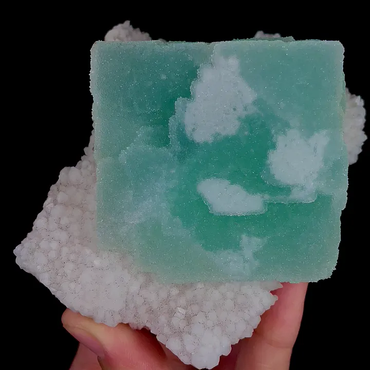 Natural Green Sugar Fluorite, Mineral Specimen:Fujian,China (85*110*60MM) - image 7