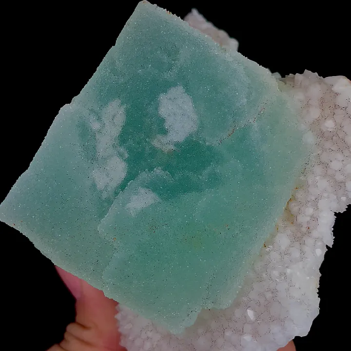 Natural Green Sugar Fluorite, Mineral Specimen:Fujian,China (85*110*60MM) - image 5
