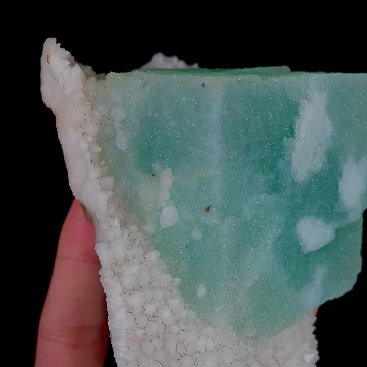 Natural Green Sugar Fluorite, Mineral Specimen:Fujian,China (85*110*60MM) image