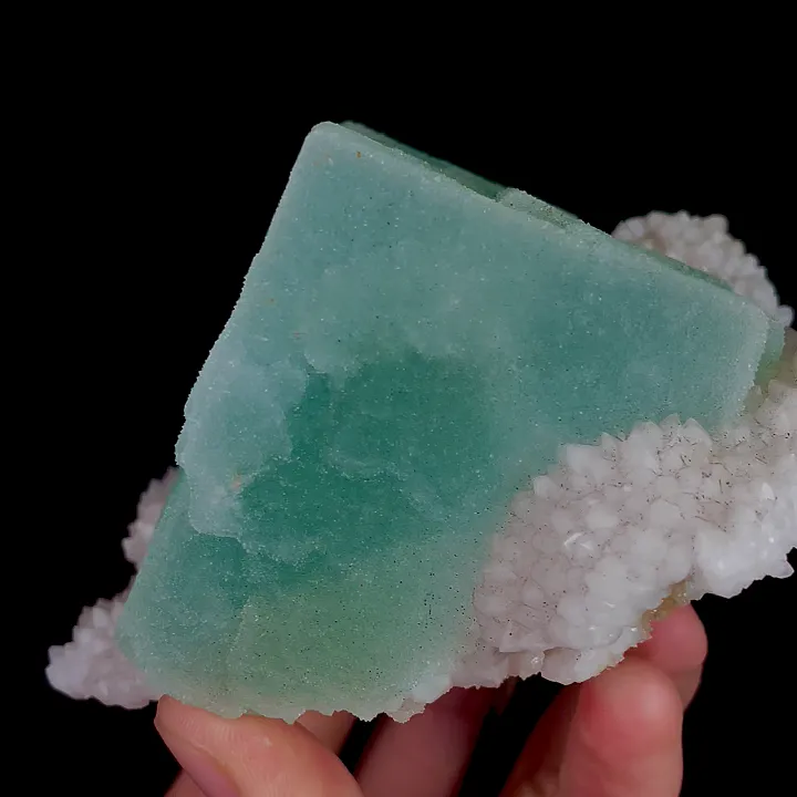 Natural Green Sugar Fluorite, Mineral Specimen:Fujian,China (85*110*60MM) - image 3