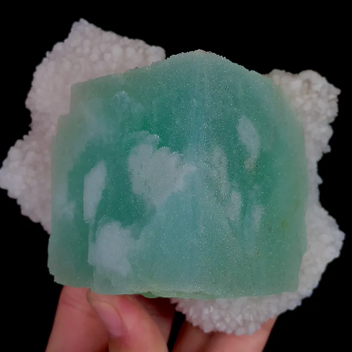 Natural Green Sugar Fluorite, Mineral Specimen:Fujian,China (85*110*60MM) - image 4
