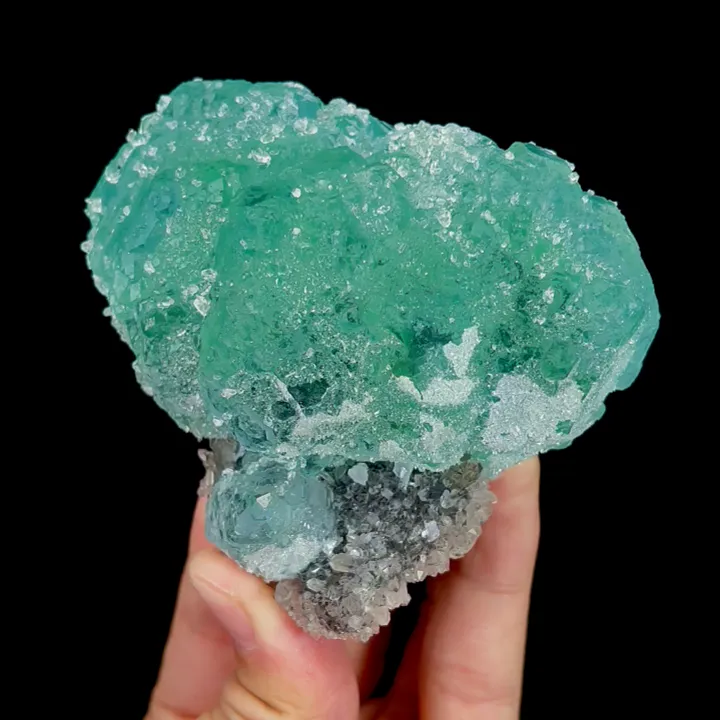 Natural Green Sugar Fluorite, Mineral Specimen:Fujian,China (90*80*45MM) image