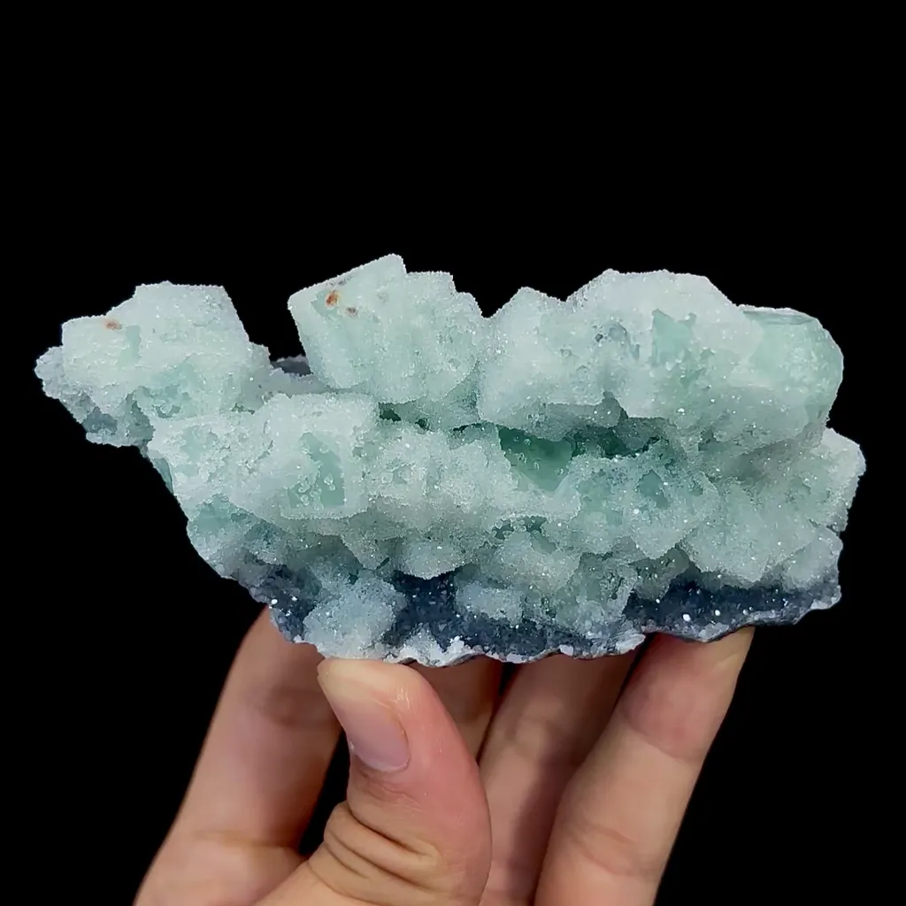 Natural Green Sugar Fluorite Mineral Specimen,High Quality Specimen,FUJIAN,CHINA(110*48*45mm) image