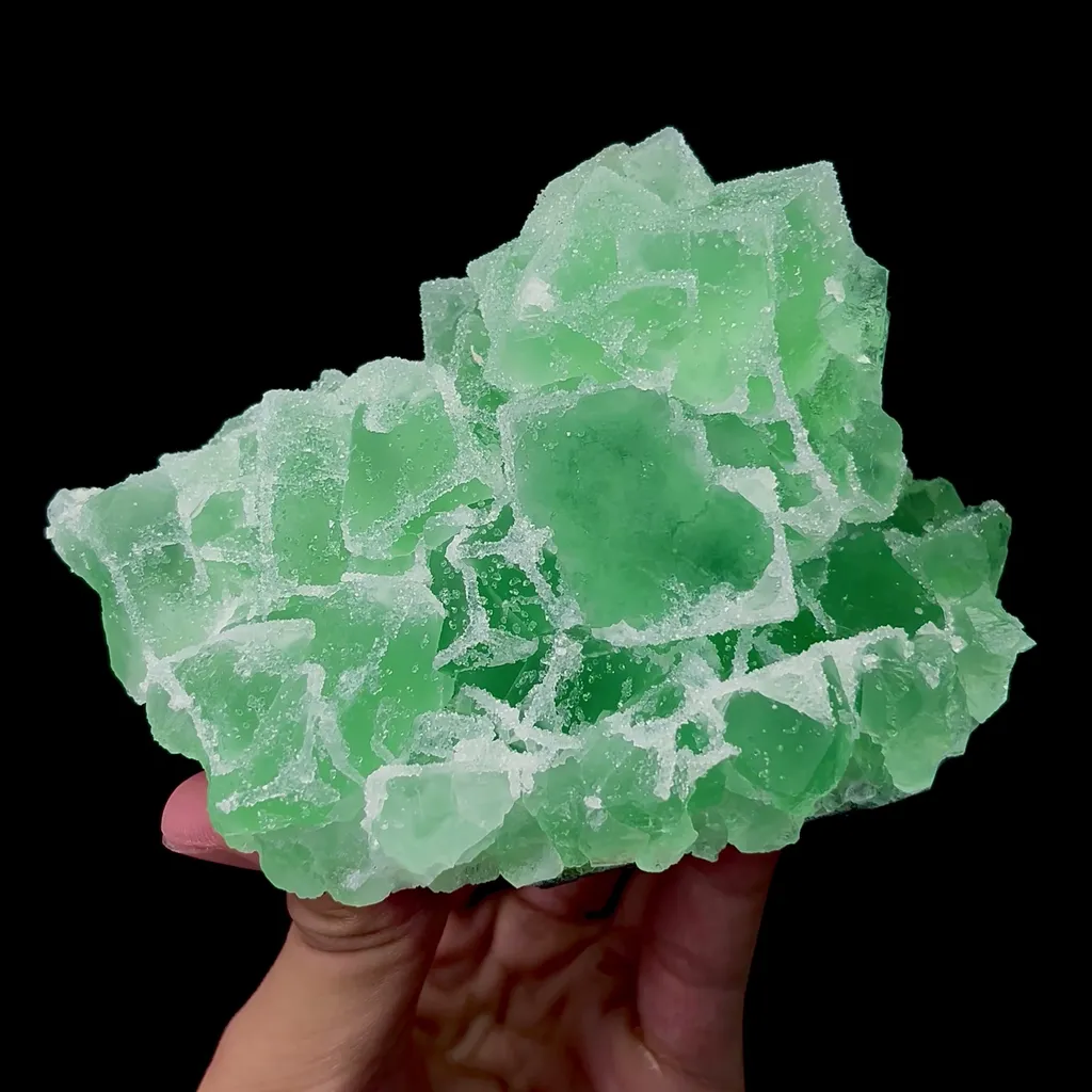Natural Green Sugar Fluorite Mineral Specimen,High Quality Specimen,FUJIAN,CHINA(127*96*70mm) - image 4
