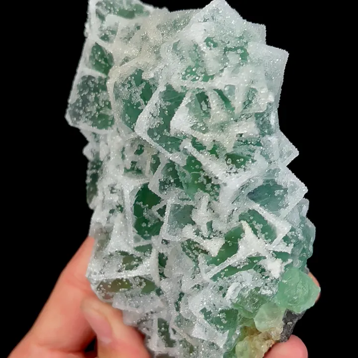 Natural Green Sugar Fluorite Mineral Specimen,High Quality Specimen,FUJIAN,CHINA(133*69*65mm) - image 2