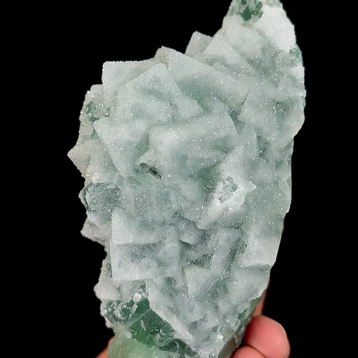 Natural Green Sugar Fluorite Mineral Specimen,High Quality Specimen,FUJIAN,CHINA(133*69*65mm) image