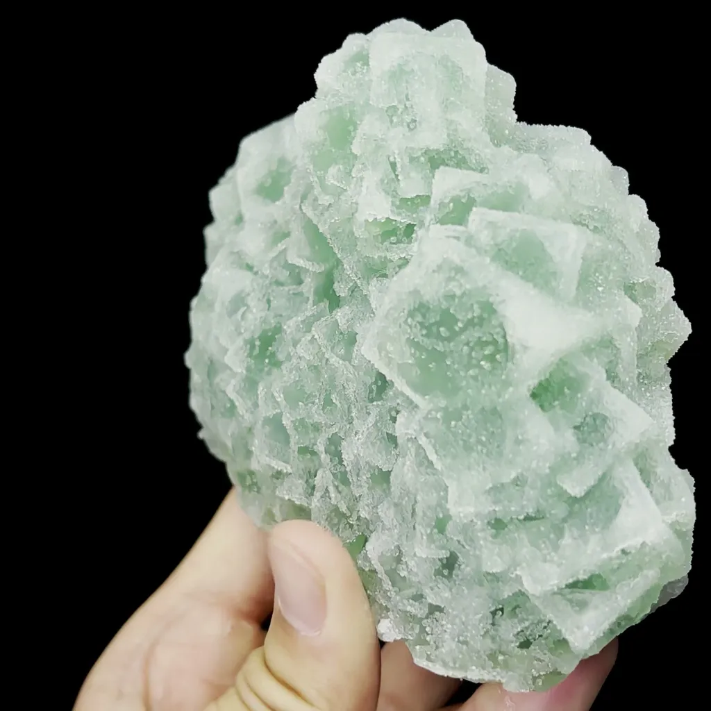 Natural Green Sugar Fluorite Mineral Specimen,High Quality Specimen,FUJIAN,CHINA(156*62*92mm) - image 2