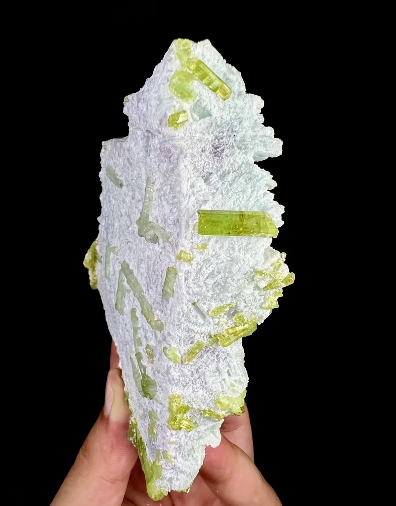Natural Green Tourmaline On Feldspar From Pakistan - image 3