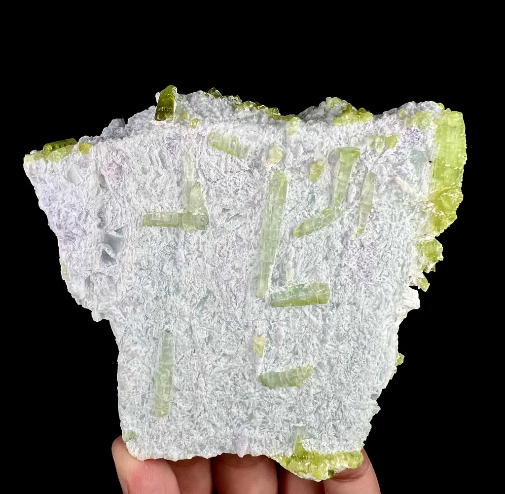 Natural Green Tourmaline On Feldspar From Pakistan - image 7