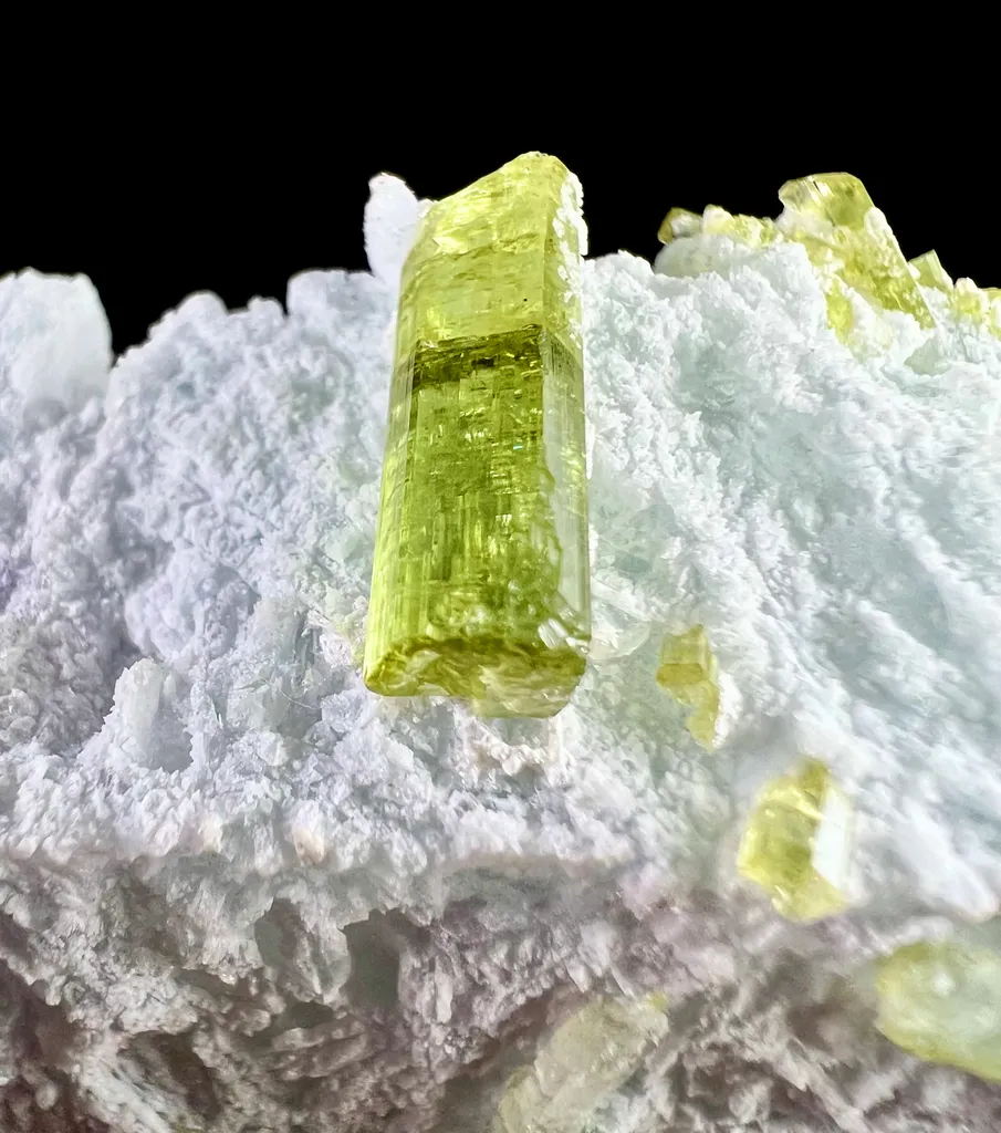 Natural Green Tourmaline On Feldspar From Pakistan - image 8