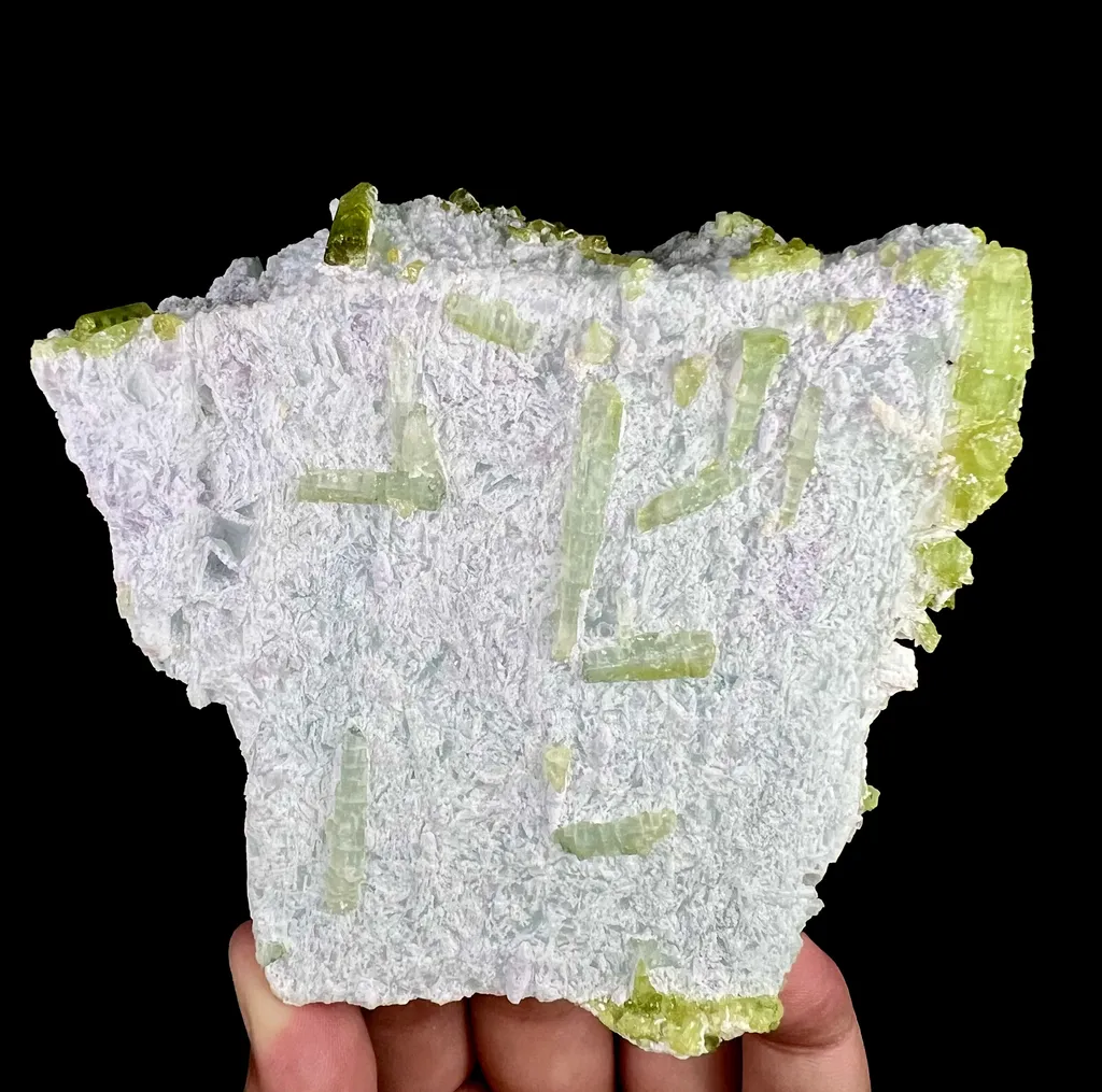 Natural Green Tourmaline On Feldspar From Pakistan - image 9