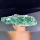 Natural Green Transparent Cube Fluorite comes from Xianghualing,Hunan 220*45*40MM - image 2