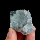Natural Green Transparent Cubic Fluorite and Quartz Cluster, Mineral Specimen:Zhejiang,China (35*40*35MM) - image 1