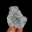 Natural Green Transparent Cubic Fluorite and Quartz, Mineral Specimen:Xianghualing,Hunan (100*75*50MM) - image 2