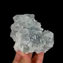 Natural Green Transparent Cubic Fluorite and Quartz, Mineral Specimen:Xianghualing,Hunan (100*75*50MM) - image 1
