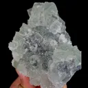 Natural Green Transparent Cubic Fluorite and Quartz, Mineral Specimen:Xianghualing,Hunan (100*75*50MM) - image 4