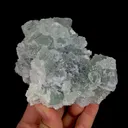 Natural Green Transparent Cubic Fluorite and Quartz, Mineral Specimen:Xianghualing,Hunan (100*75*50MM) - image 6
