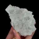 Natural Green Transparent Cubic Fluorite and Quartz, Mineral Specimen:Zhejiang,China (85*55*50MM) - image 1