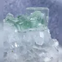 Natural Green Transparent Cubic Fluorite and Quartz Symbiosis comes from Zhejiang,China 75*65*40MM - image 3